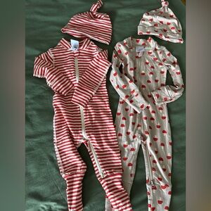 2 Hanna Andersson PJs with hats